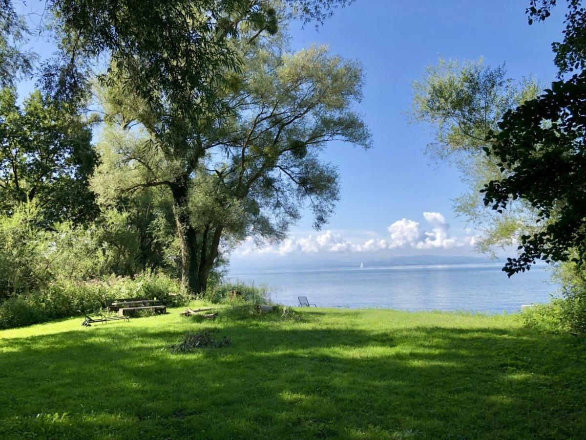 Wohlfühl-Apartment Auenwald im Naturschutzgebiet mit Privatstrand FDH Exterior foto